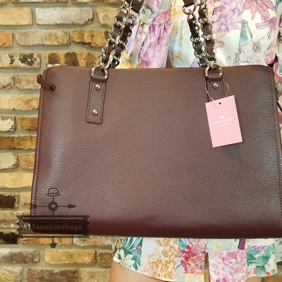 Kate Spade Cobble Hill Andee Chocolate Cherry Bag